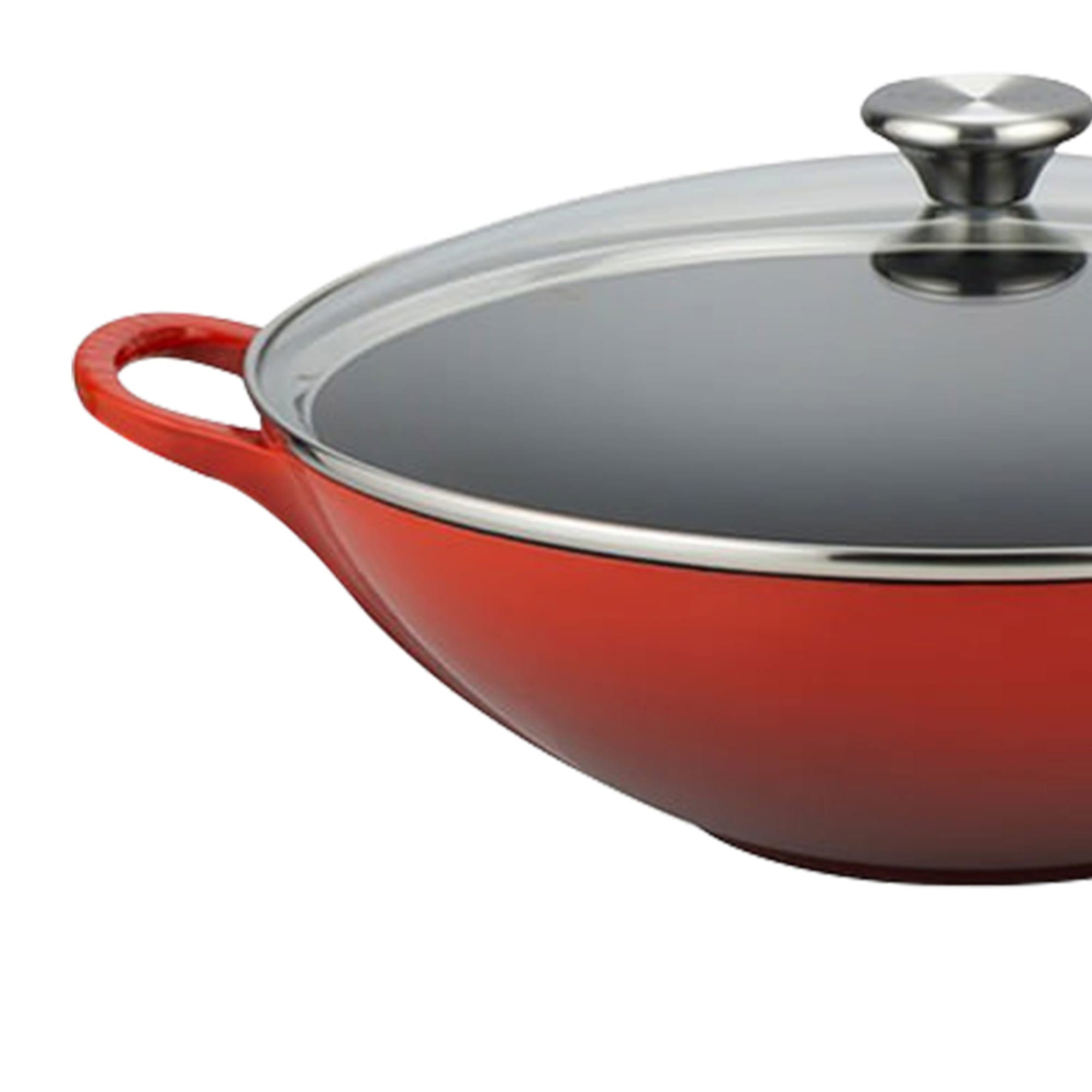 Le Creuset Wok w/ Lid 32cm Cerise